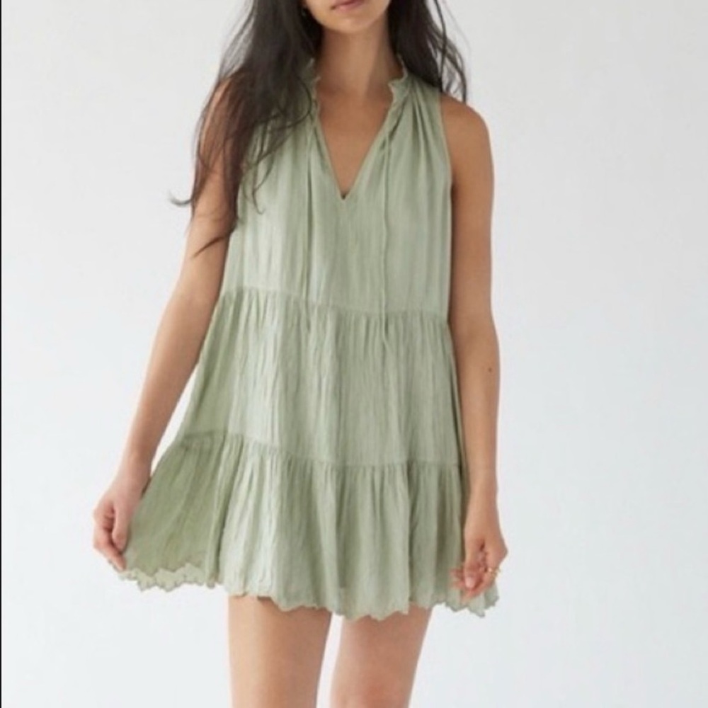 Aritzia Wilfred Daiquiri Dress - Silver Sage - Size Medium